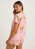 Pink Giraffe Short Pyjama & Scrunchie Set - Extra small Image 2