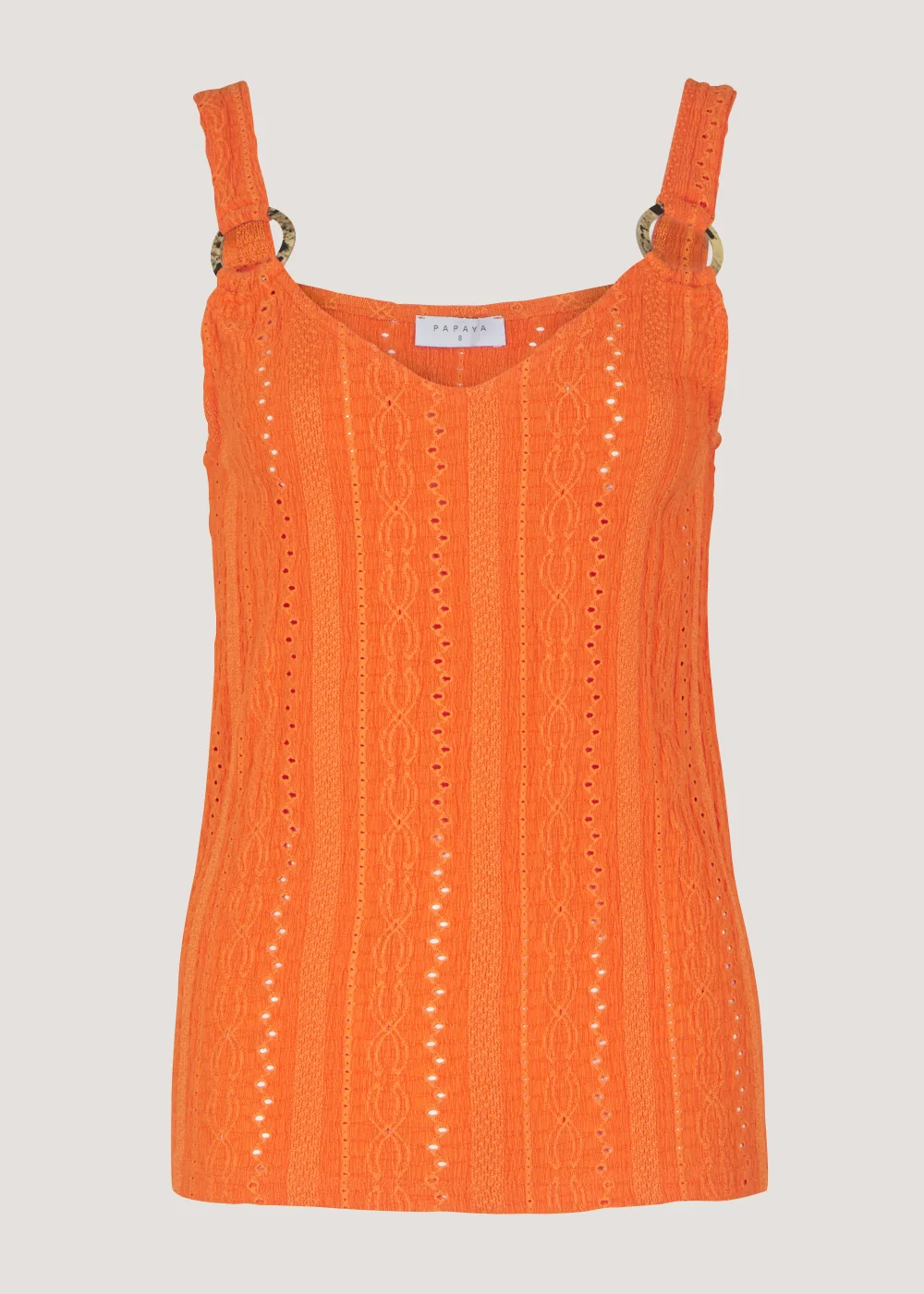 Orange Ring Vest Top - Size 8 Image 5