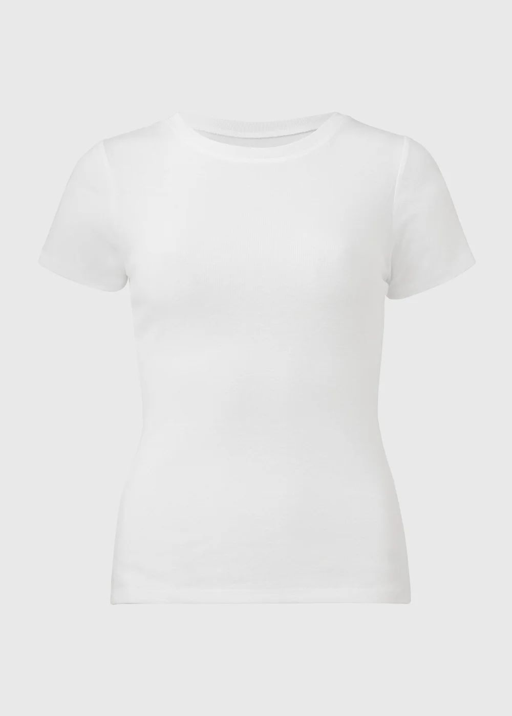 White Short Sleeve Fitted T-Shirt - 8 Image 5