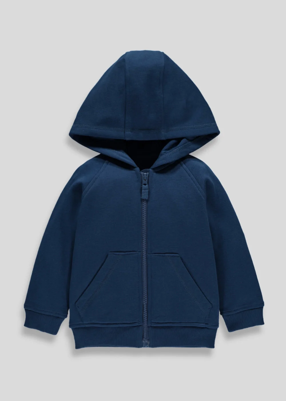 Boys Navy Zip Up Hoodie (6mths-6yrs) - 1-1.5 Yrs Image 1