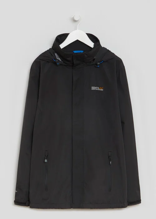 Regatta Matt Black Waterproof Jacket - M Image 5