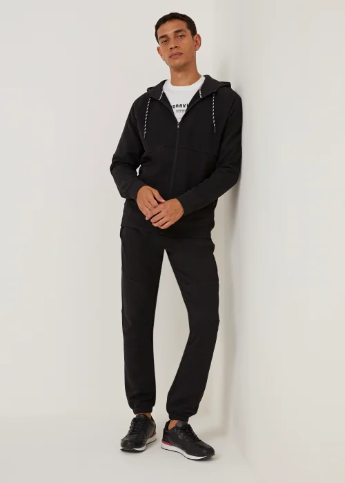 US Athletic Black Military Zip Up Hoodie - M Image 4