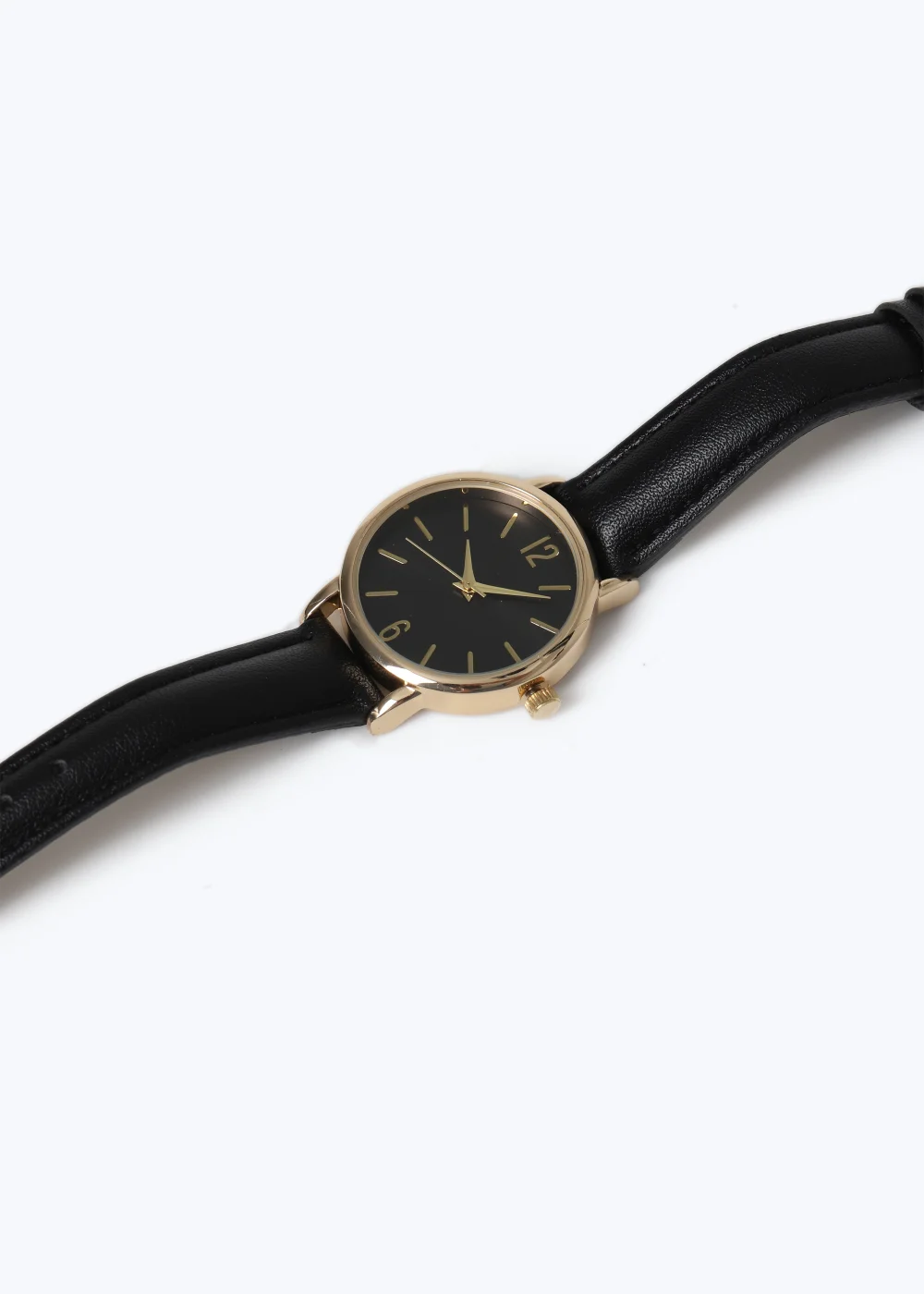 Black Strap Watch - One Size Image 2