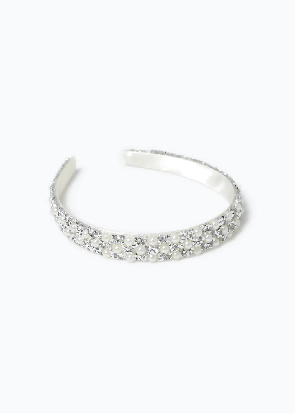 White Pearl Headband - One Size Image 1