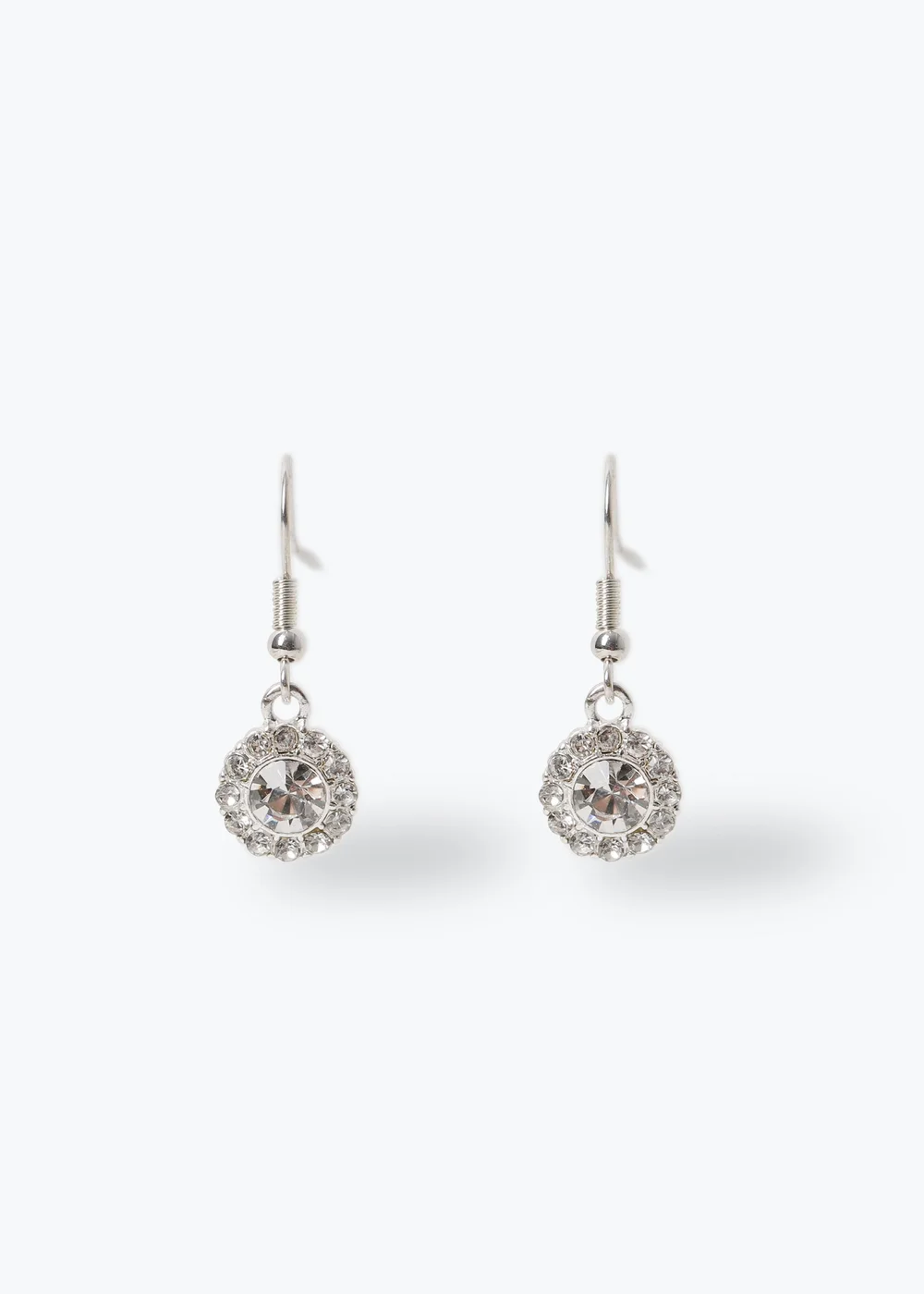 Silver Earrings - One Size Image 1
