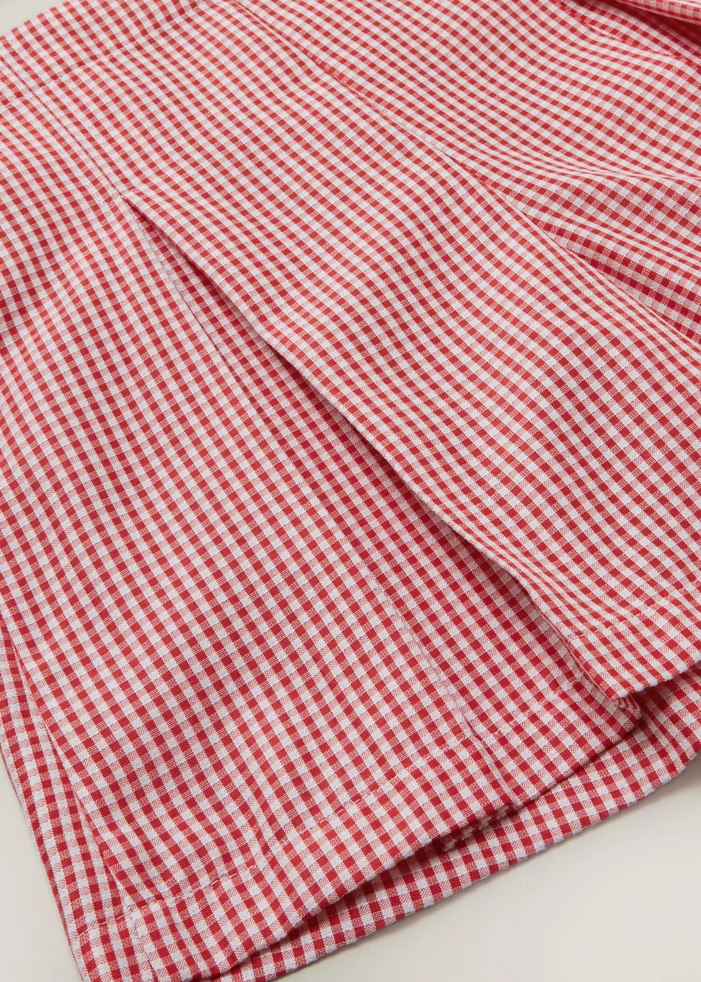 Girls Red Gingham Culotte School Shorts (3-13yrs) - 3 Yrs Image 2