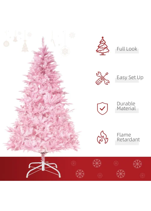 HOMCOM Artificial Christmas Tree - 5ft Image 4