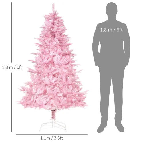 HOMCOM Artificial Christmas Tree - 5ft Image 3