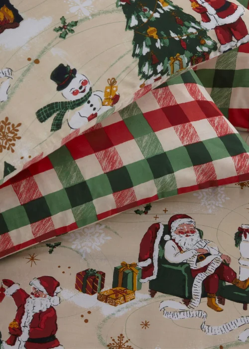furn. Jolly Santa Christmas Duvet Cover Set - Single Image 4
