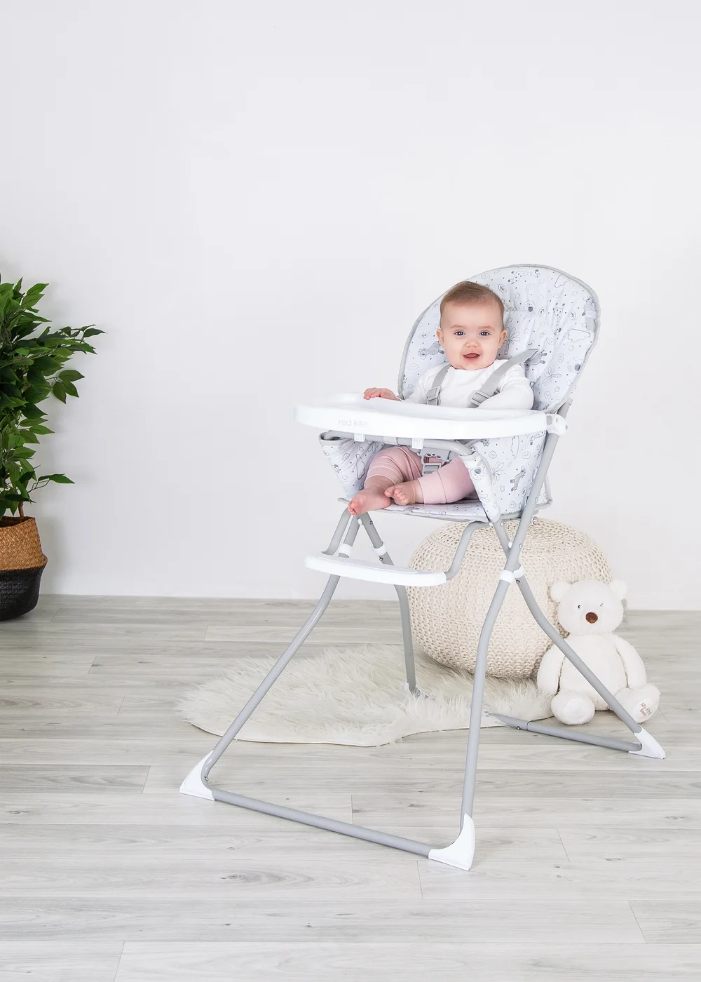 Red Kite Feed Me Compact Tree Tops Folding Highchair (104cm x 64cm x 74cm) - One Size Image 5
