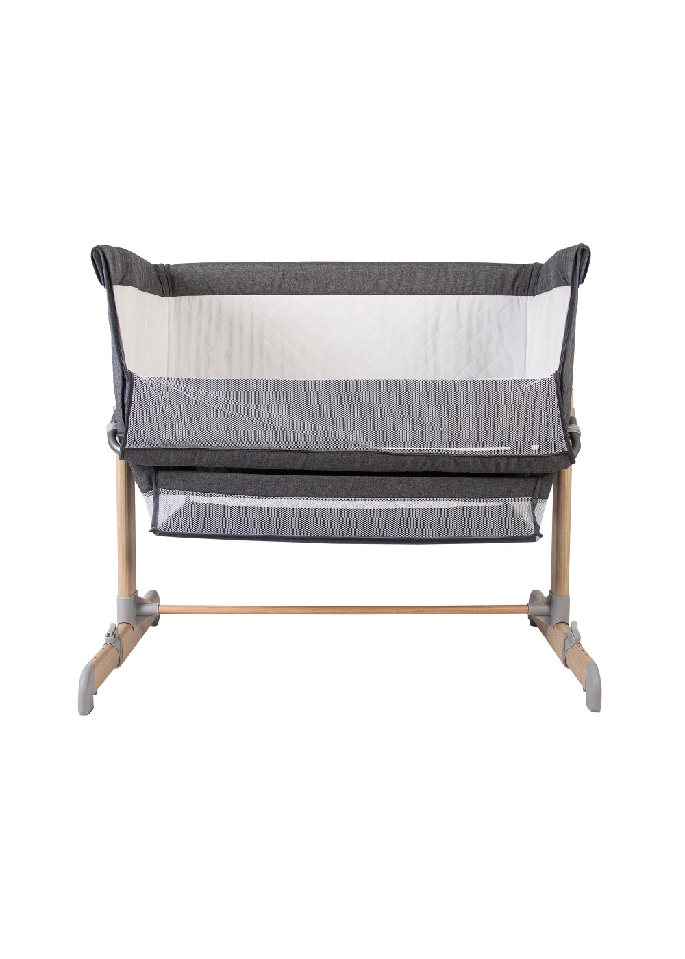 Red Kite Una Grey Bedside Crib (86cm x 95cm x 64cm) - One Size Image 3