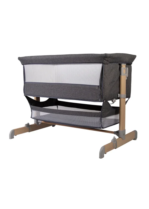 Red Kite Una Grey Bedside Crib (86cm x 95cm x 64cm) - One Size Image 2