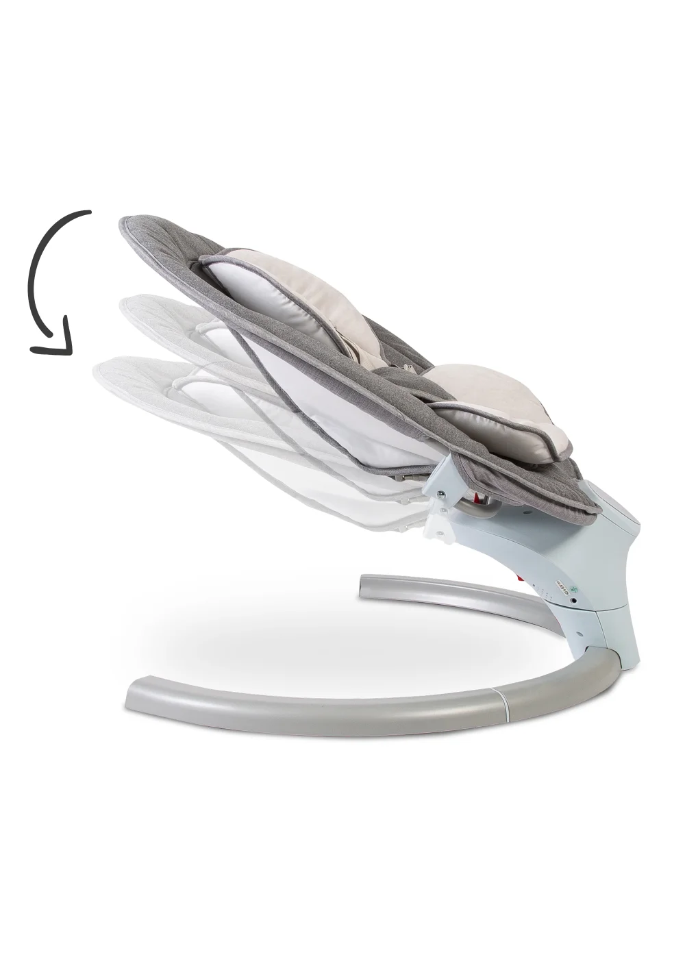Red Kite Siesta Grey Sway Baby Swing (58cm x 65cm x 75cm) - One Size Image 4
