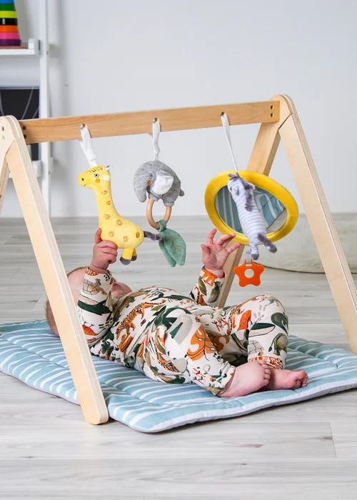 Red Kite Tree Tops Wooden Activity Arch & Play Mat (47cm x 60cm x 72cm) - One Size Image 5