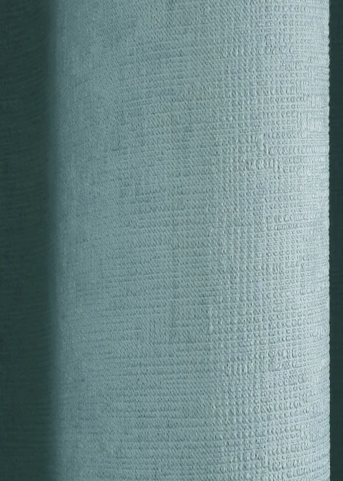 Fusion Strata Dimout Blue Eyelet Curtains - 46W X 54D (116x137cm) Image 5