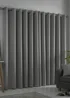 Fusion Strata Dimout Silver Eyelet Curtains - 46W X 54D (116x137cm) Image 3