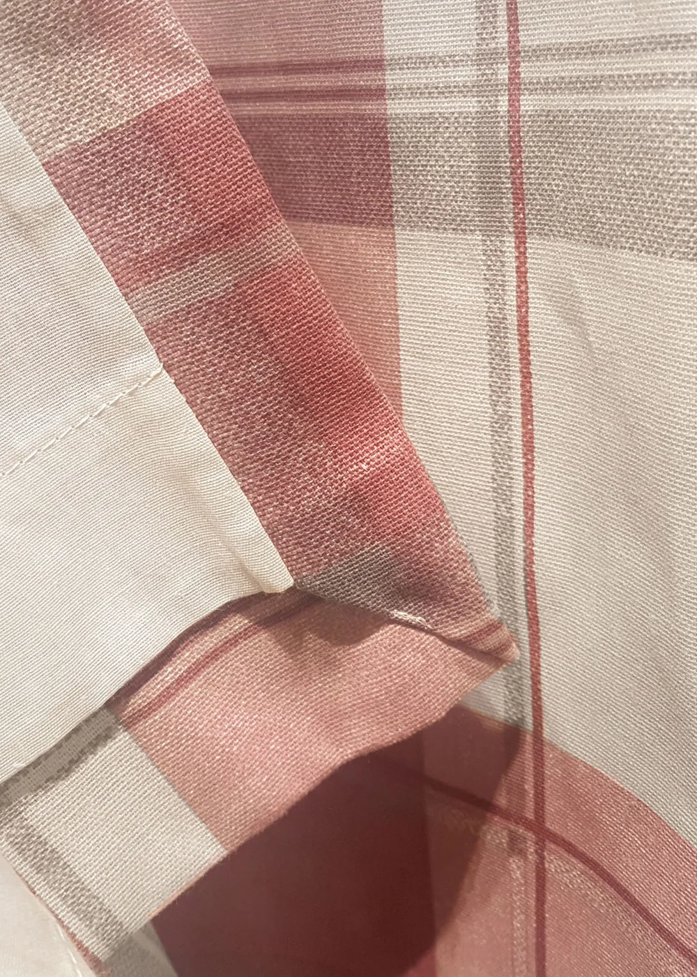 Fusion Balmoral Check Pink Eyelet Curtains - 46W X 54D (116x137cm) Image 4