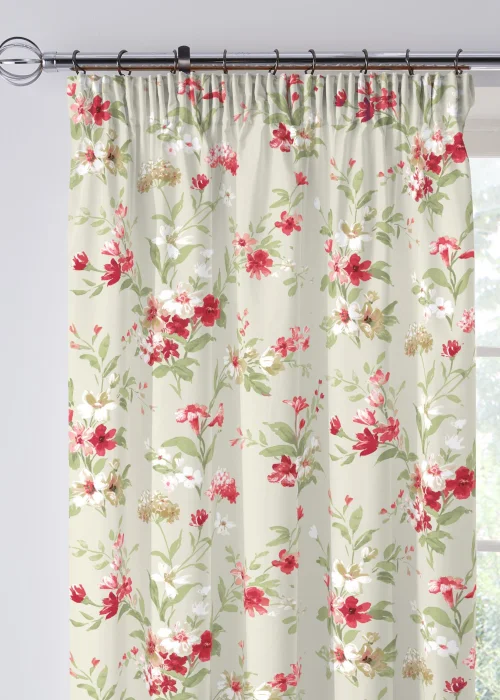 Fusion Jeannie Cream Pencil Pleat Curtains - 46W X 54D (116x137cm) Image 2