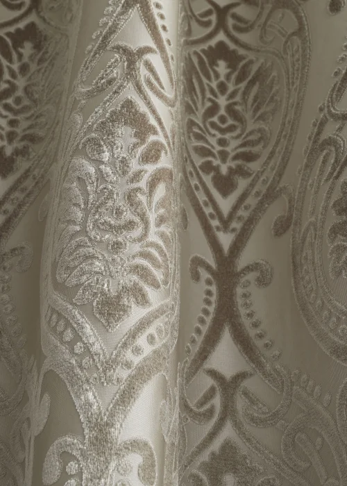 Curtina Chateau Natural Eyelet Curtains - 66W X 54D (168x137cm) Image 3