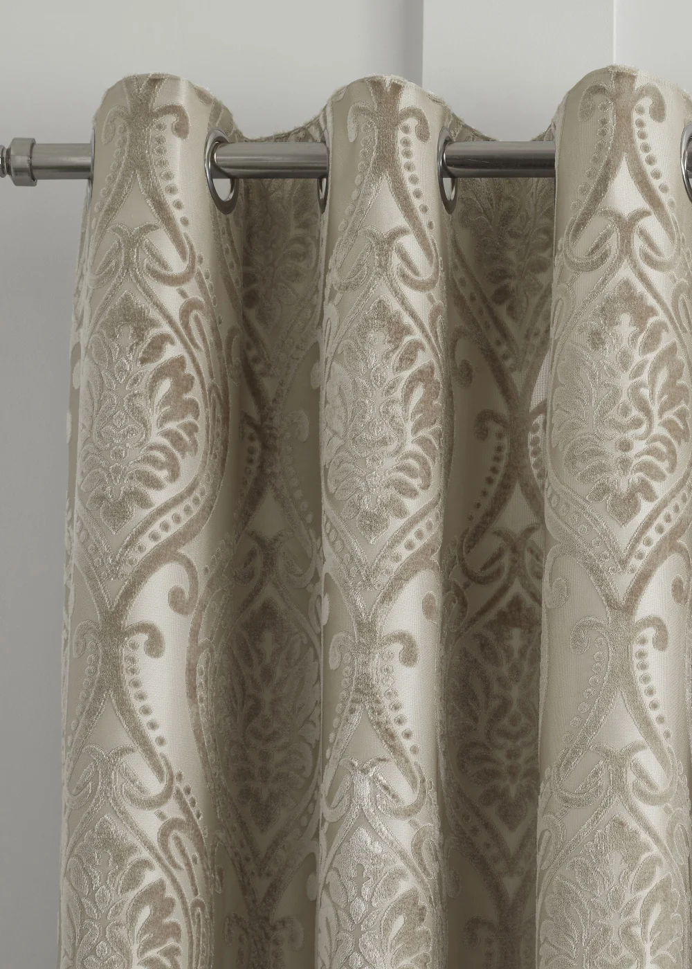 Curtina Chateau Natural Eyelet Curtains - 66W X 54D (168x137cm) Image 2