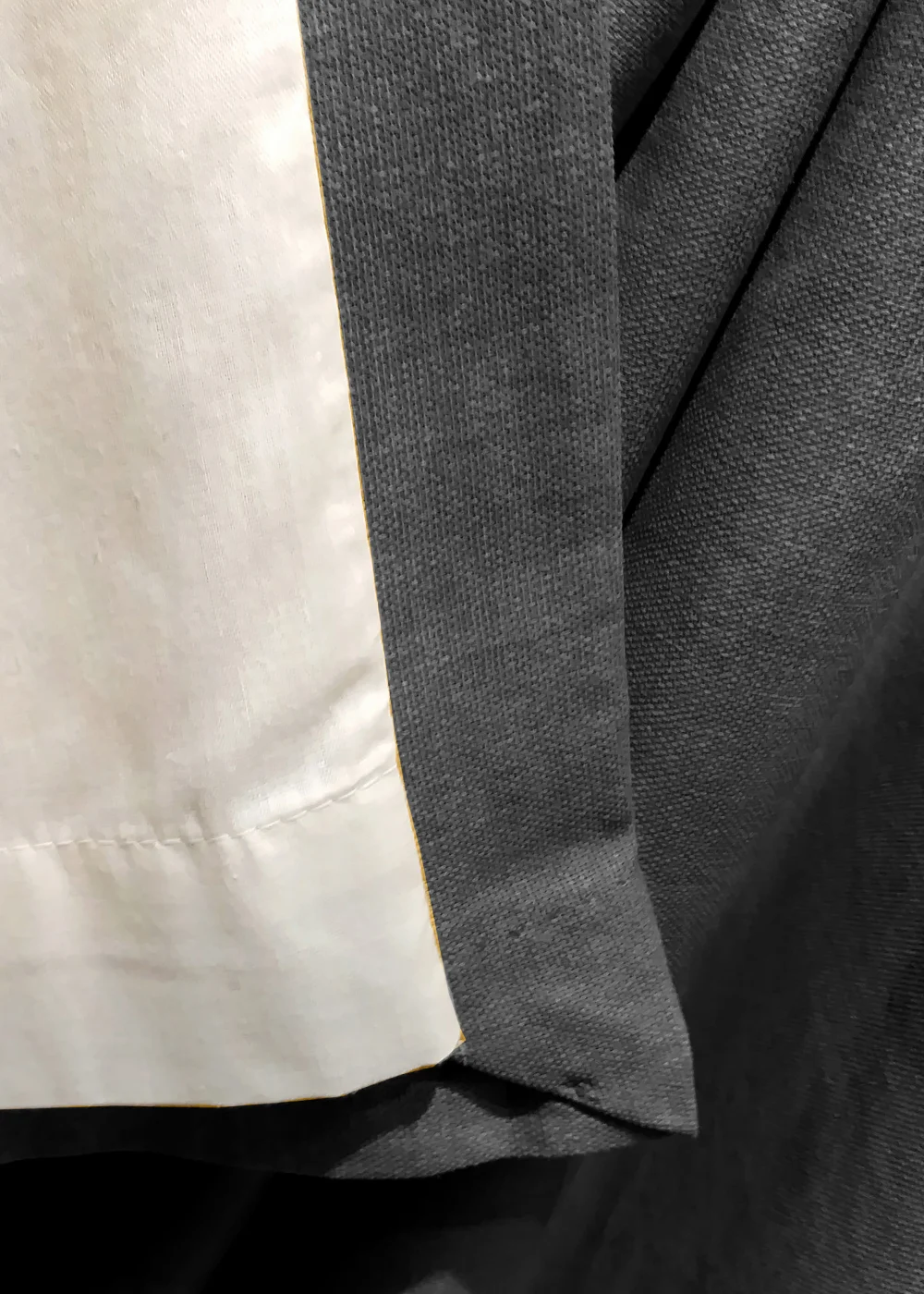 Fusion Sorbonne Grey Eyelet Curtains - 46W X 54D (116x137cm) Image 4