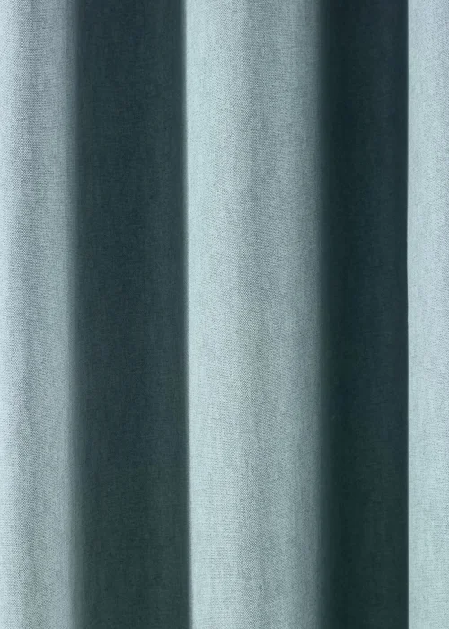 Fusion Sorbonne Duck Egg Blue Eyelet Curtains - 46W X 54D (116x137cm) Image 3