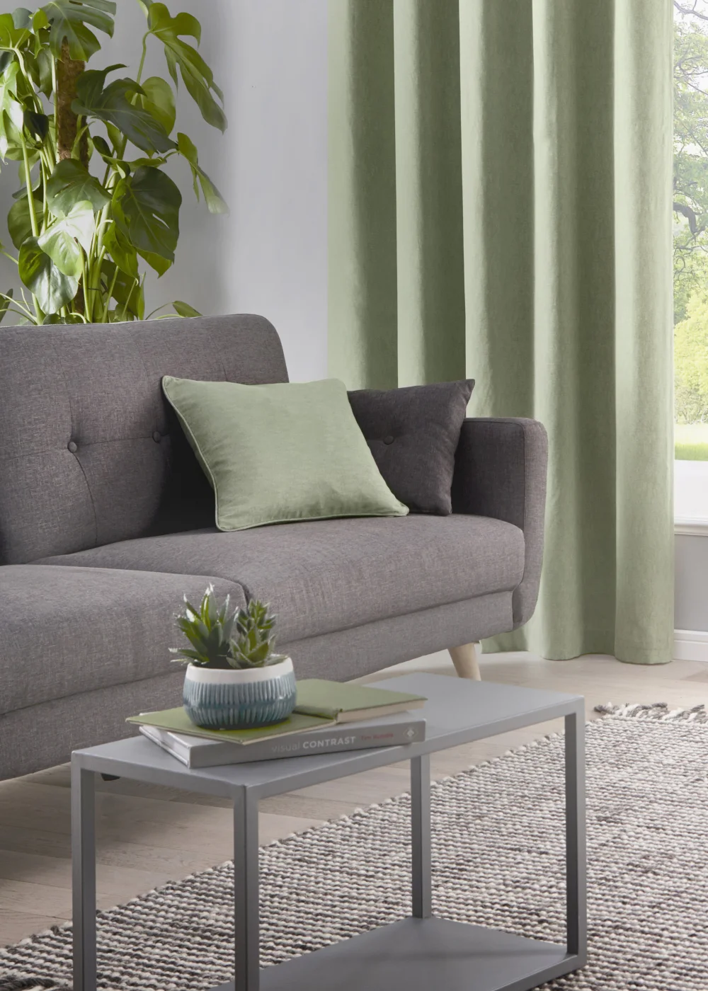 Fusion Sorbonne Green Filled Cushion - One Size Image 3