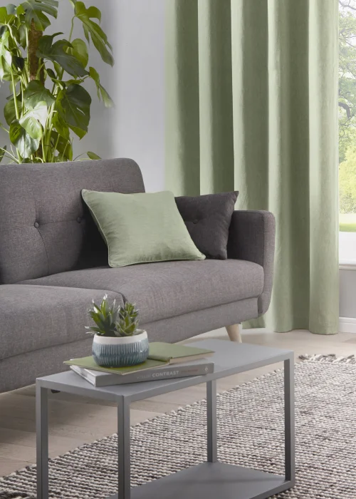 Fusion Sorbonne Green Filled Cushion - One Size Image 3