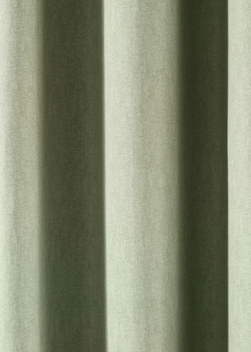 Fusion Sorbonne Green Eyelet Curtains - 46W X 54D (116x137cm) Image 3