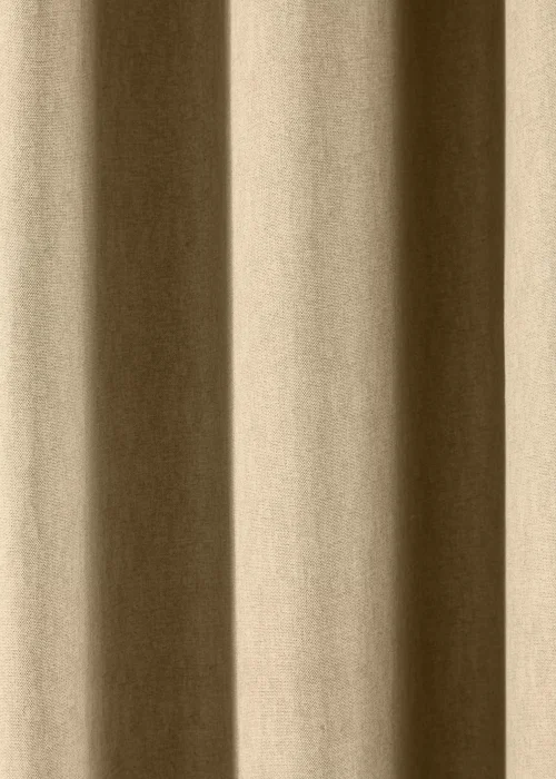 Fusion Sorbonne Natural Eyelet Curtains - 46W X 54D (116x137cm) Image 3