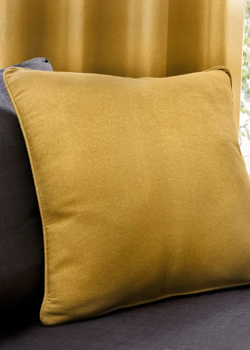 Fusion Sorbonne Yellow Filled Cushion (43cm x 43cm) - One Size Image 1