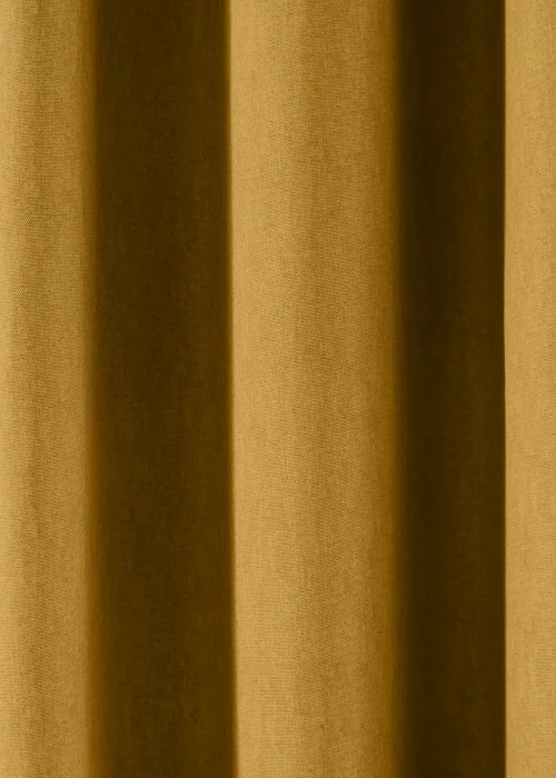 Fusion Sorbonne Yellow Eyelet Curtains - 46W X 54D (116x137cm) Image 3