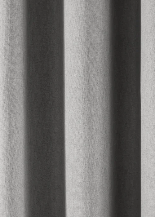 Fusion Sorbonne Silver Eyelet Curtains - 46W X 54D (116x137cm) Image 3