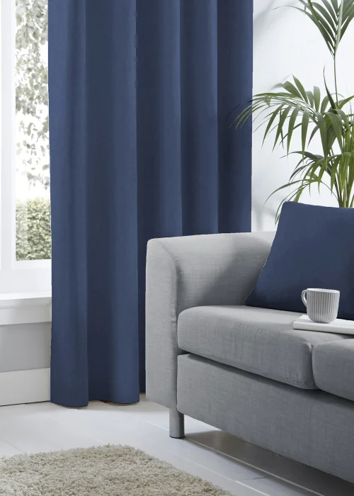 Fusion Sorbonne Navy Filled Cushion (43cm x 43cm) - One Size Image 3