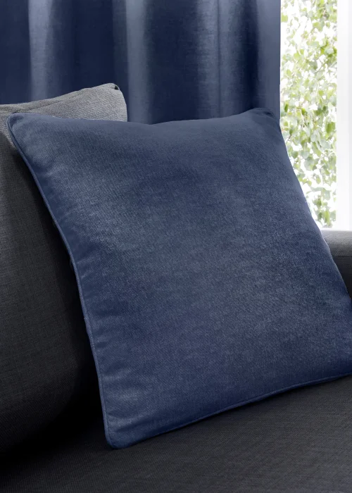 Fusion Sorbonne Navy Filled Cushion (43cm x 43cm) - One Size Image 1