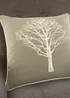 Fusion Woodland Trees Reversible Natural Filled Cushion (43cm x 43cm) - One Size Image 1