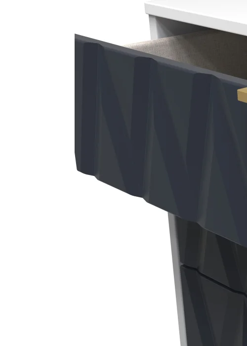 Ready Assembled Prism 3 Drawer Chest - One Size Image 3