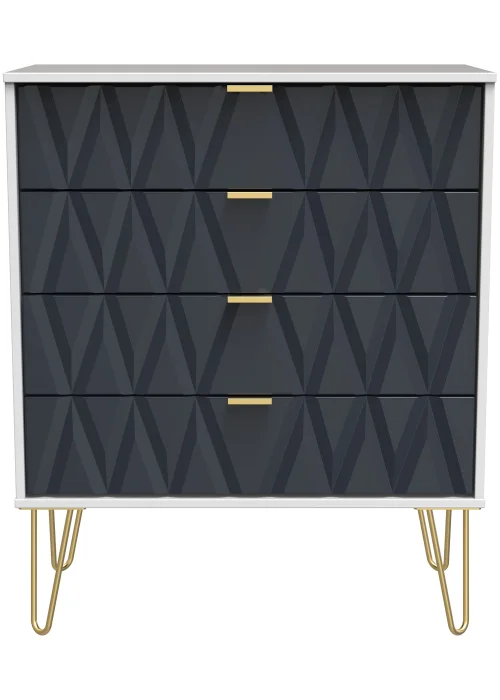 Ready Assembled Prism 4 Drawer Chest - One Size Image 2