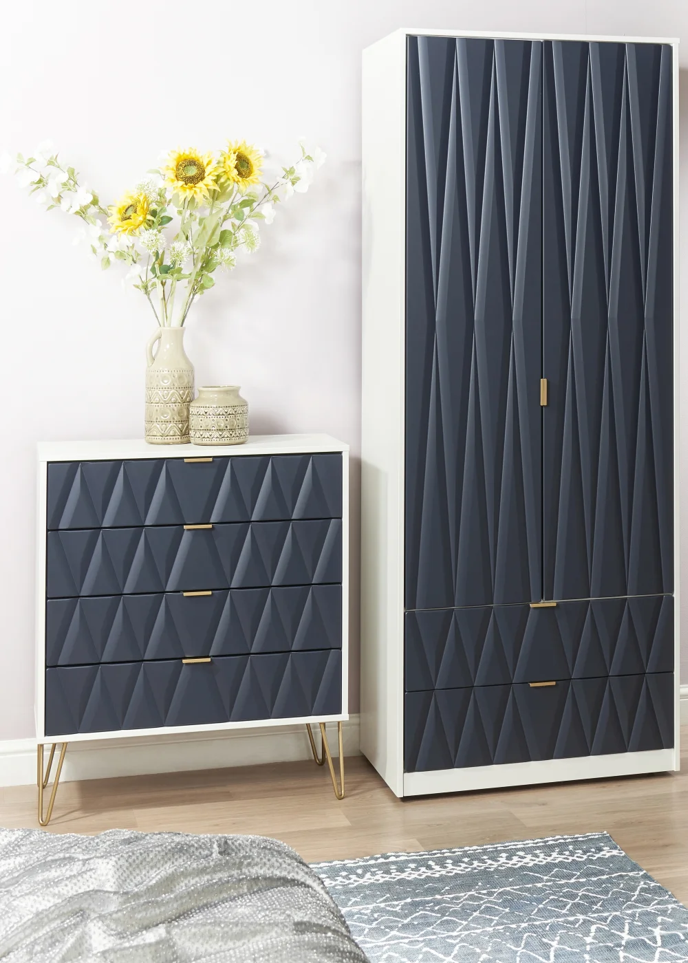 Ready Assembled Prism 4 Drawer Chest - One Size Image 1