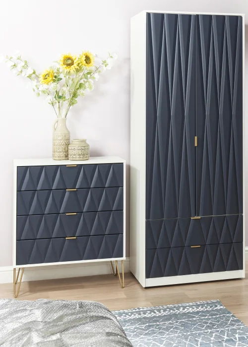 Ready Assembled Prism 4 Drawer Chest - One Size Image 1