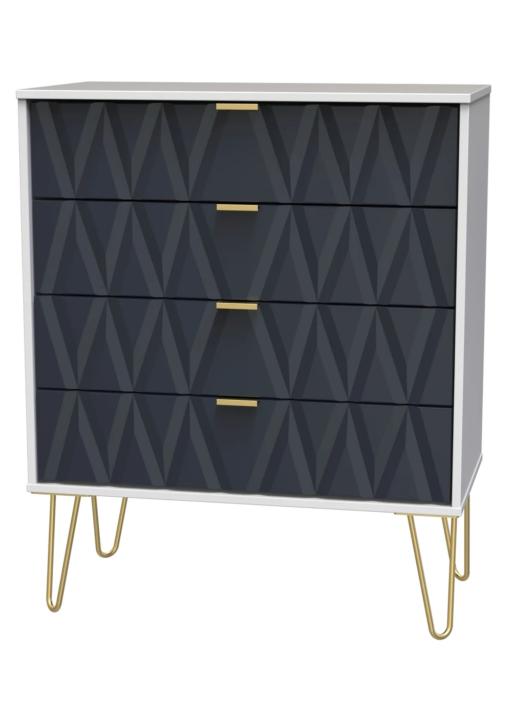 Ready Assembled Prism 4 Drawer Chest - One Size Image 4