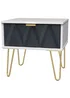 Swift Prism 1 Drawer Bedside Table (41cm x 39.5cm x 45cm) - One Size Image 3
