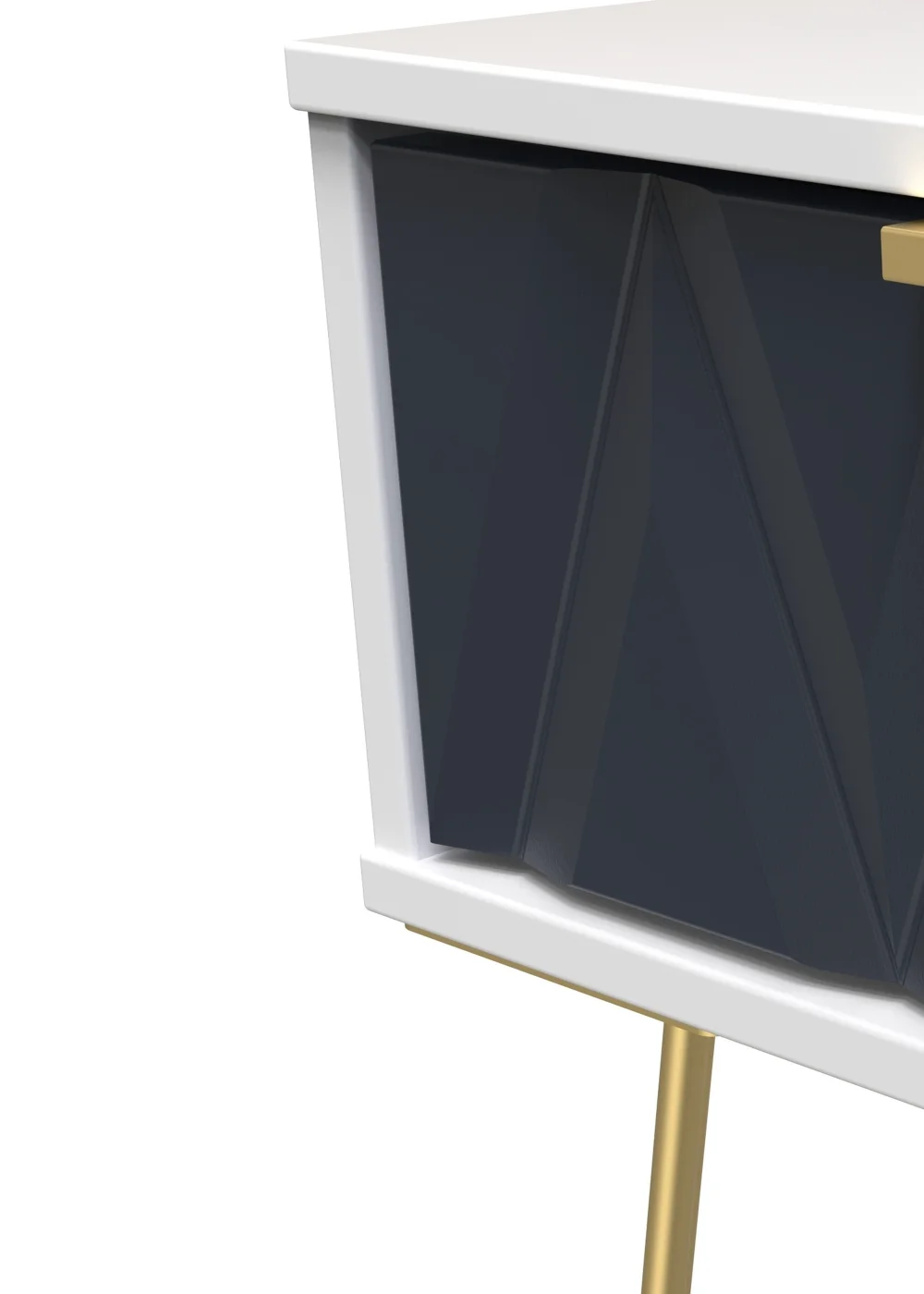 Swift Prism 1 Drawer Bedside Table (41cm x 39.5cm x 45cm) - One Size Image 4