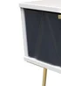 Swift Prism 1 Drawer Bedside Table (41cm x 39.5cm x 45cm) - One Size Image 4