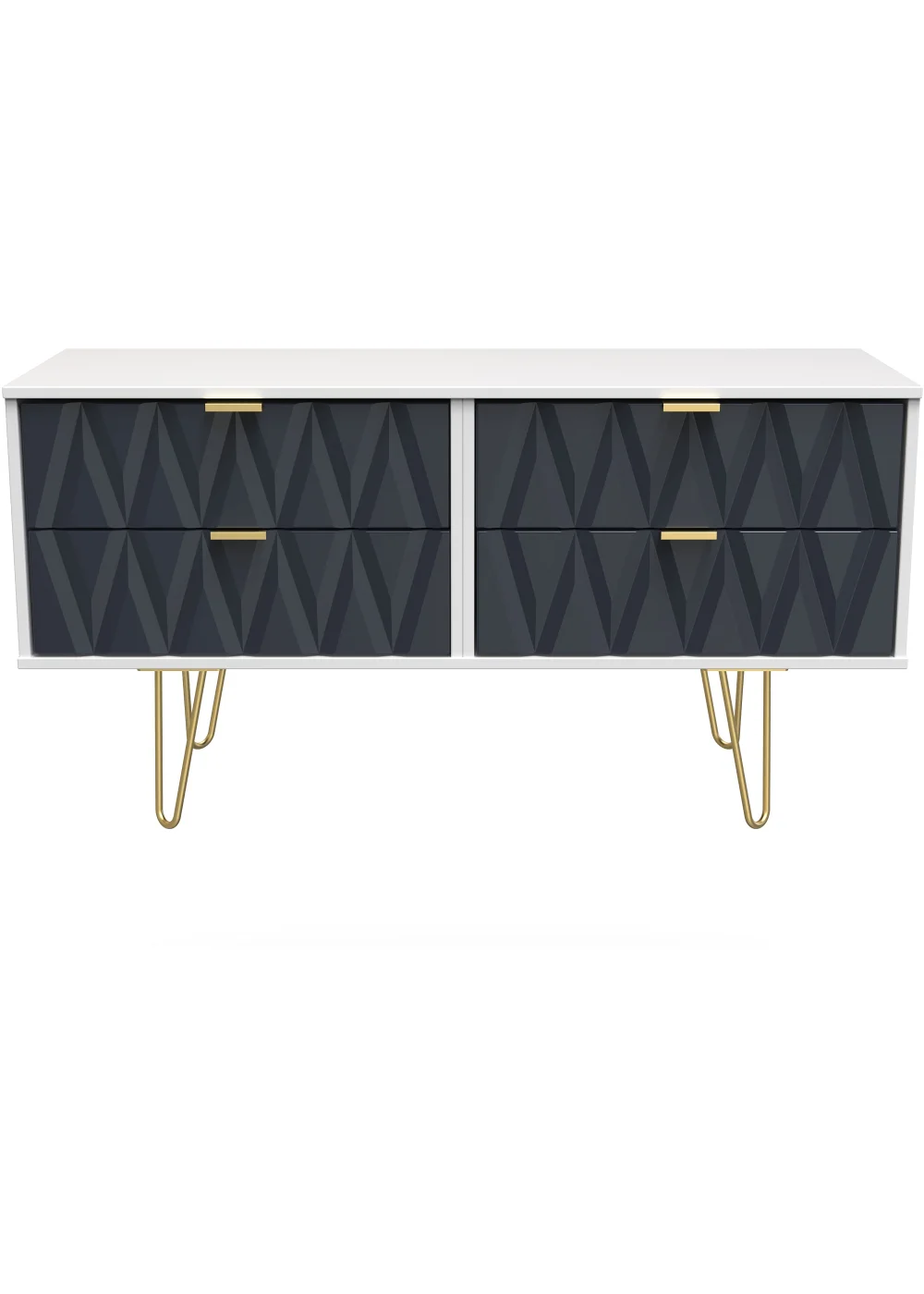 Swift Prism 4 Drawer End of Bed Chest (50.5cm x 41.5cm x 112cm) - One Size Image 1
