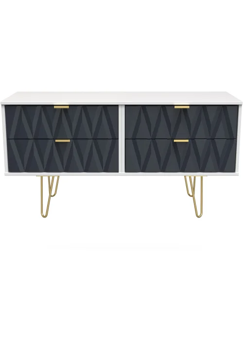 Swift Prism 4 Drawer End of Bed Chest (50.5cm x 41.5cm x 112cm) - One Size Image 1