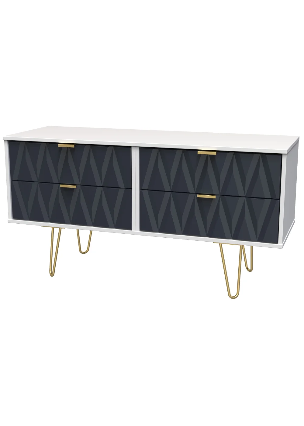 Swift Prism 4 Drawer End of Bed Chest (50.5cm x 41.5cm x 112cm) - One Size Image 3