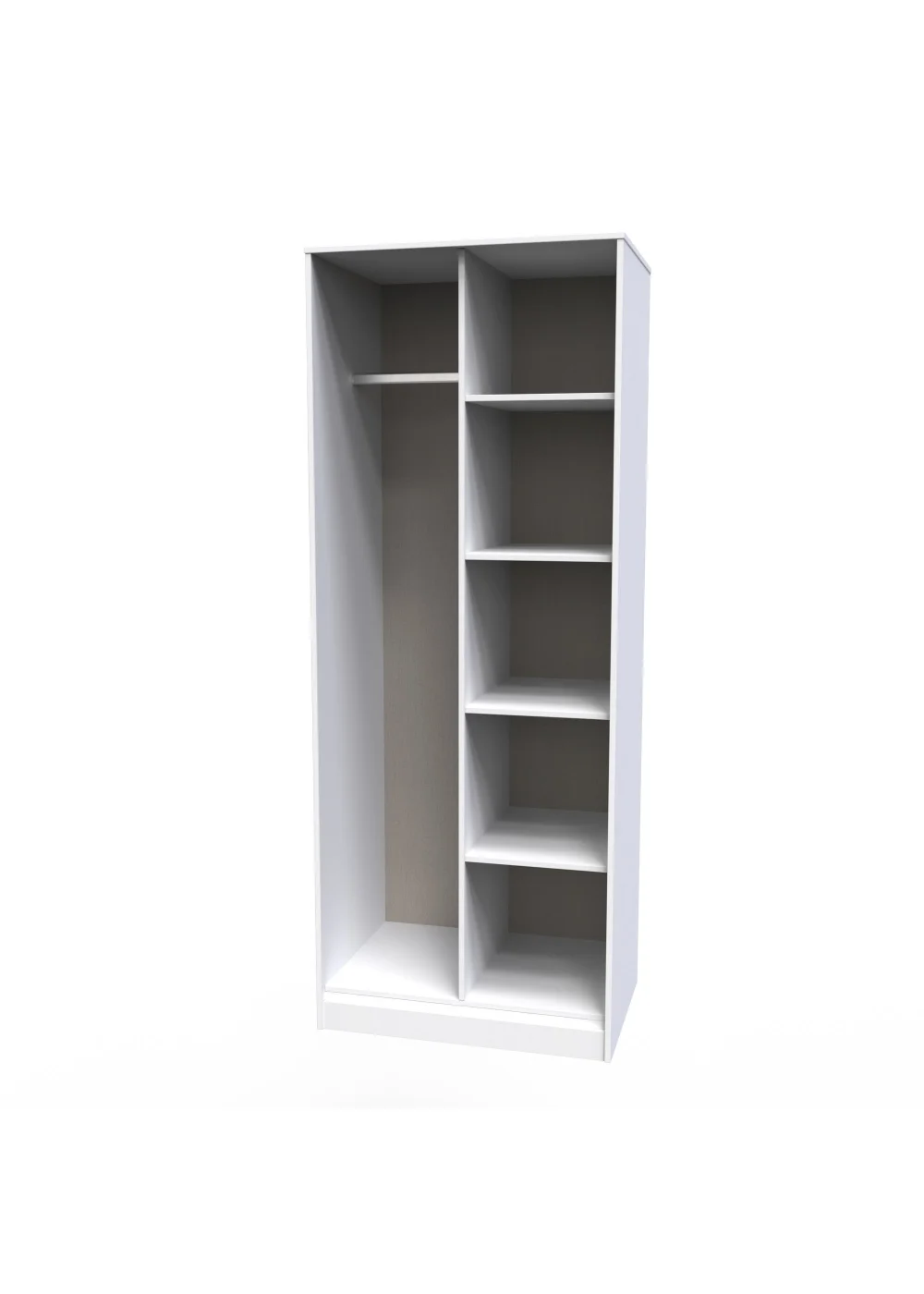 Swift Prism Open Shelf Wardrobe (197cm x 53cm x 74cm) - One Size Image 3