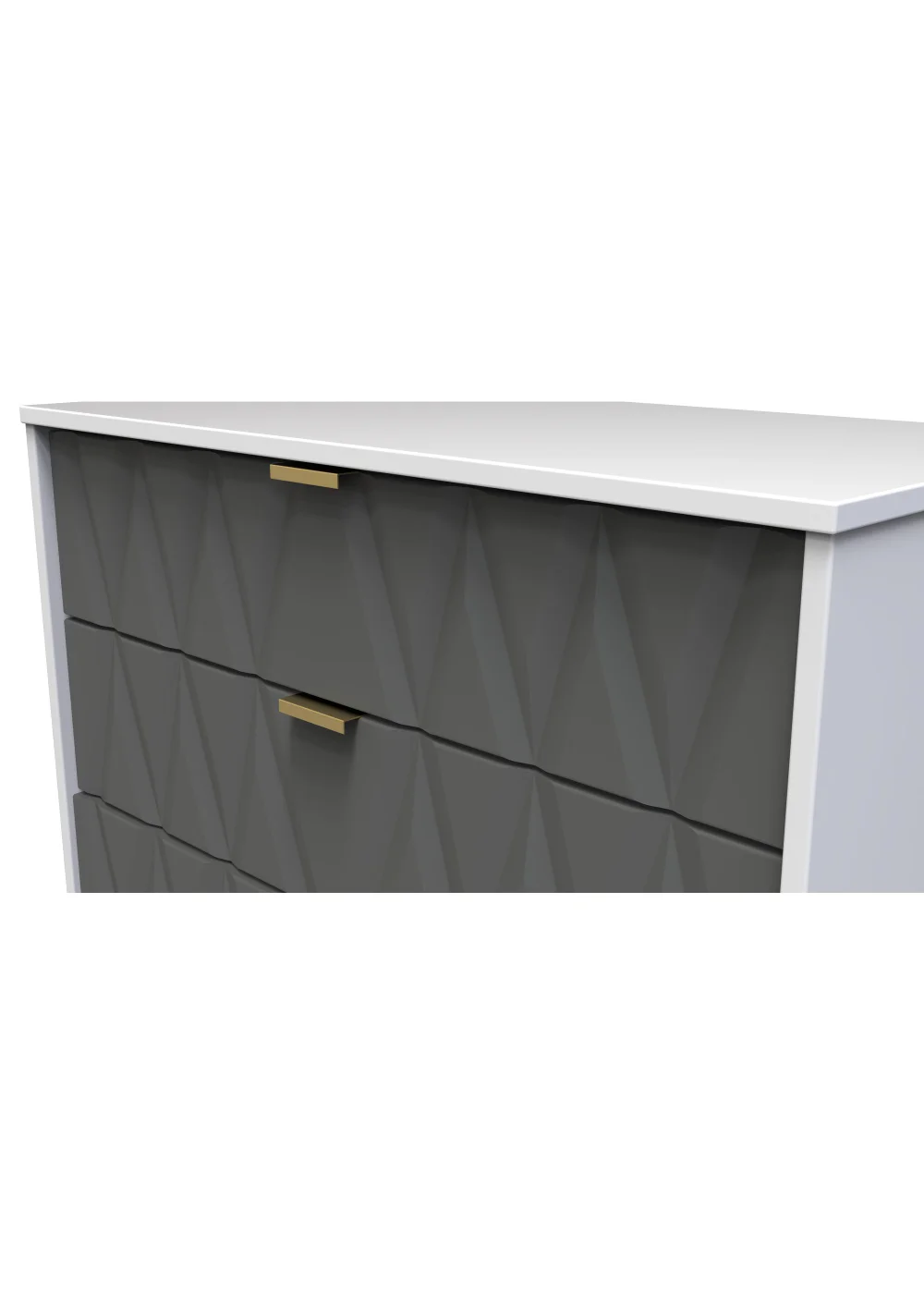Ready Assembled Prism 4 Drawer Chest - One Size Image 5