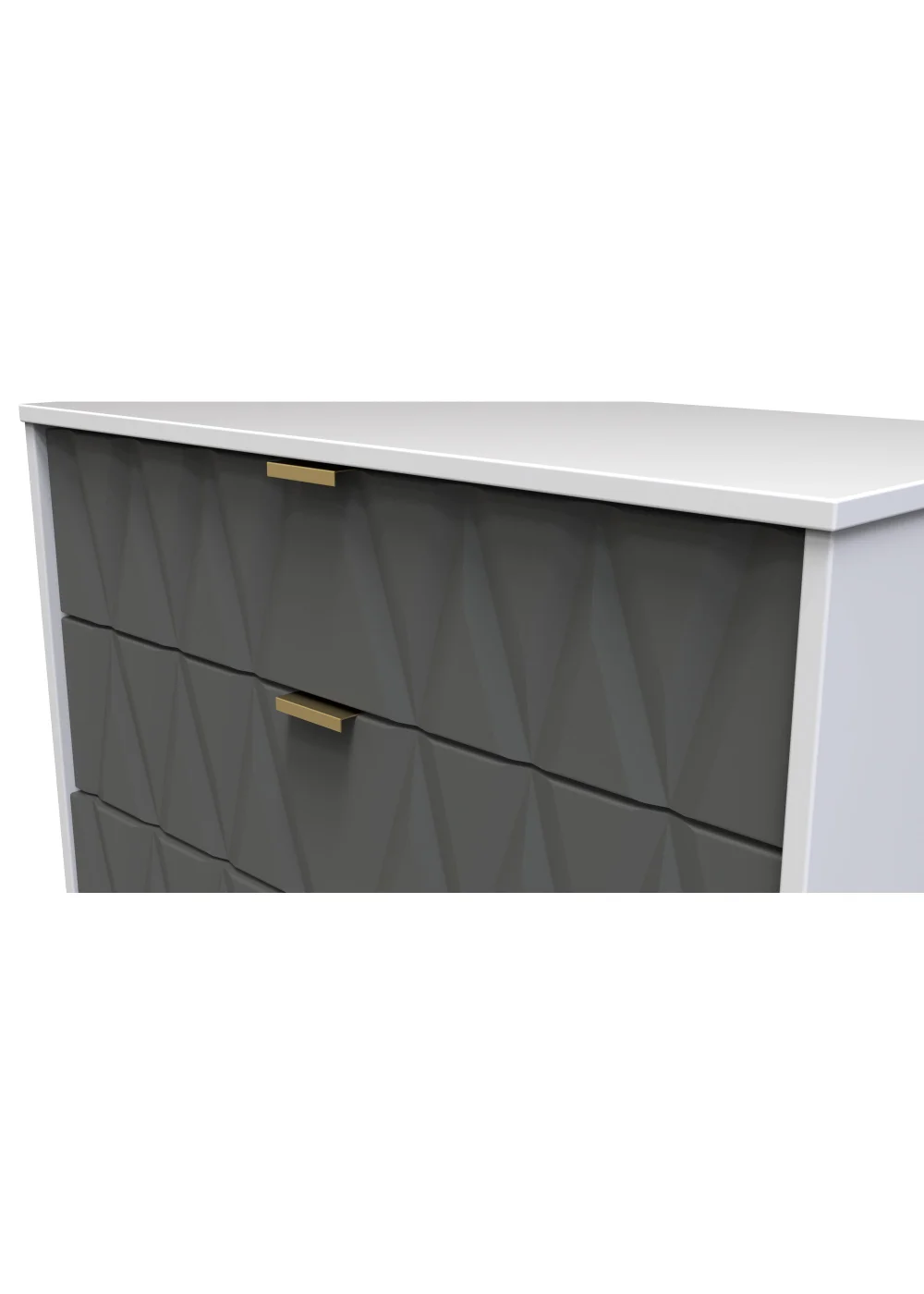 Ready Assembled Prism 5 Drawer Chest - One Size Image 4